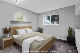 One of two bedrooms.