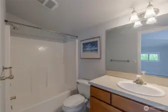 The bonus room includes a full bath for added convenience.