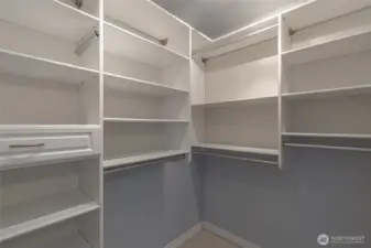 Walk-in closet.