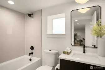 Lower level full bath