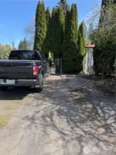 Unit B driveway and entry gate