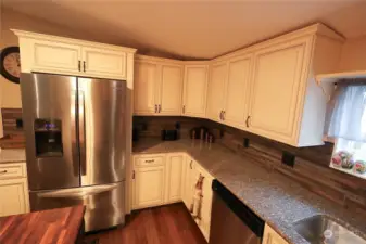 Stainless steel appliances.