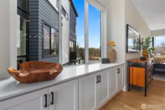 Custom Added Built-in Buffet