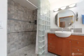 Primary Bath #2 -Roll-in Shower