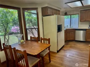 Great view from this nook! Kitchen dishewasher is brand new and all kitchen appliances stay for your convenience!