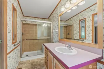 Updated Step in Shower off Primary