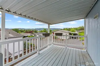 Covered Deck facing West