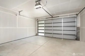 Spacious 2 car garage