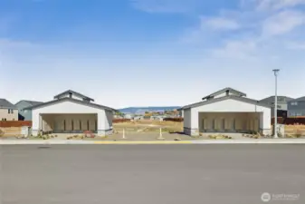 Covered mail boxes.