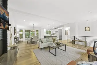 First Peek inside! Vaulted ceilings, Real hardwood Floors, Open Concept  Kitchen w/Large Dining Room