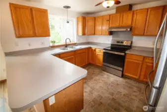 Another view of the spacious kitchen!