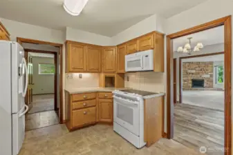 Kitchen with Pocket Doors
