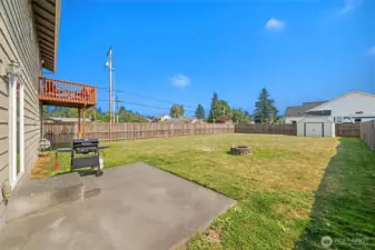 Patio and deck for entertaining