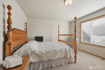 French doors into Office/den -currently being used as a bedroom