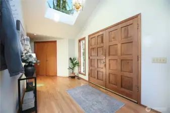 Main floor light-filled entry area