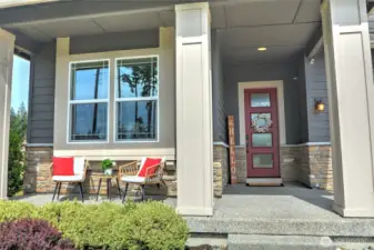 Sprinkler system front and back yard, christmas light plug in eave