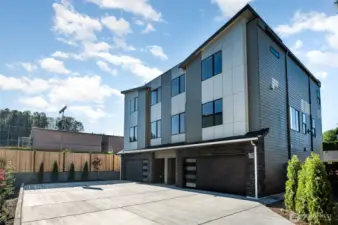 Home is on the right side of the building