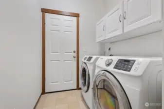 MAIN FLOOR laundry off the garage