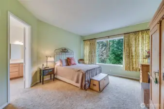 Primary bedroom with 2 walk-in closets.