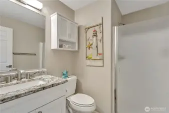 3/4 bath.