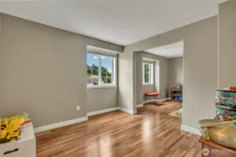 Bonus room that adjoins an additional bedroom.