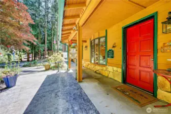 Covered front entrance