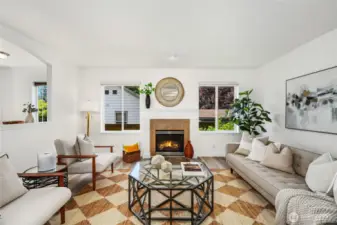 Spacious living room
