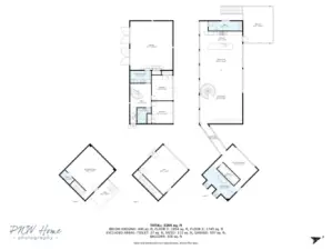 This total sq ft does not include the finished space above the shop