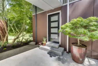 Entry door to office (which is under the skybridge)