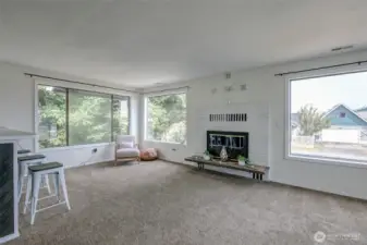Multi-use area for living  room.