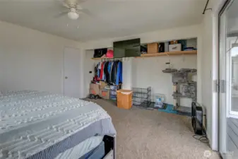 Very large closets.