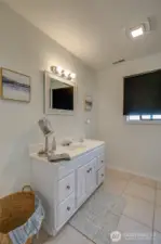 Another view of bathroom upstairs.