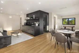 Entertainment ready – Open concept layout with space for lounging, dining, and more.