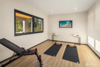 Wellness at home – A flexible space perfect for fitness, yoga, or a home office.