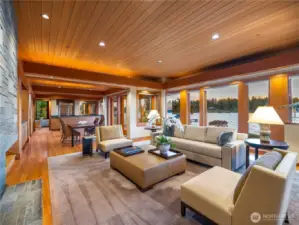 Living, dining and kitchen spaces flow effortlessly to the terrace, creating the perfect backdrop for gatherings large or small
