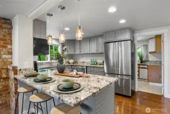 Kitchen with eating space