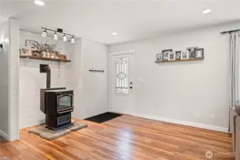 Entry and Pellet Stove