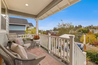 Watch the sunrise and sip morning coffee from your covered front porch