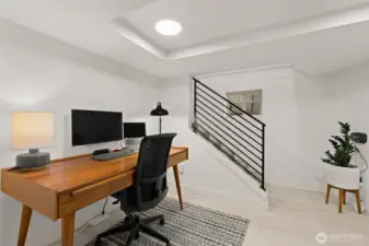 Office space/den at bottom of stairs