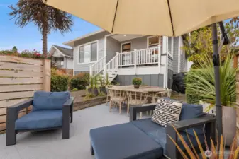 Imagine the parties on this patio!
