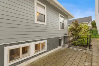 Back patio- off lower level door