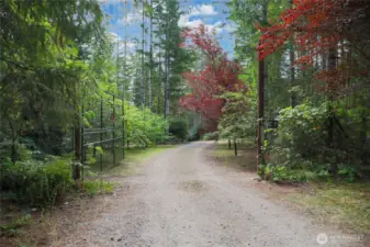 Enter through your private gate.