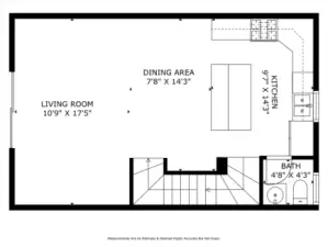 Middle/Main level floorplan. So much space for many layout options.