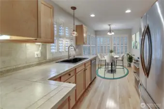 Kitchen nook with virtual staging