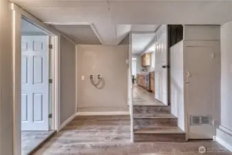 Laundry room area.