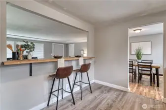 Kitchen to dining room