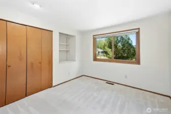 One of the four secondary bedrooms located on the main level