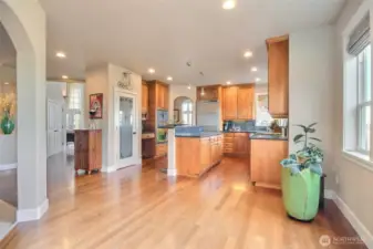 Informal dining area off kitchen.