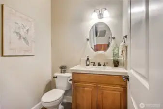 Main floor half bath.