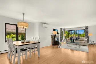 Recently refinished hardwoods and freshly painted gives this lovingly maintained home a fresh feel.